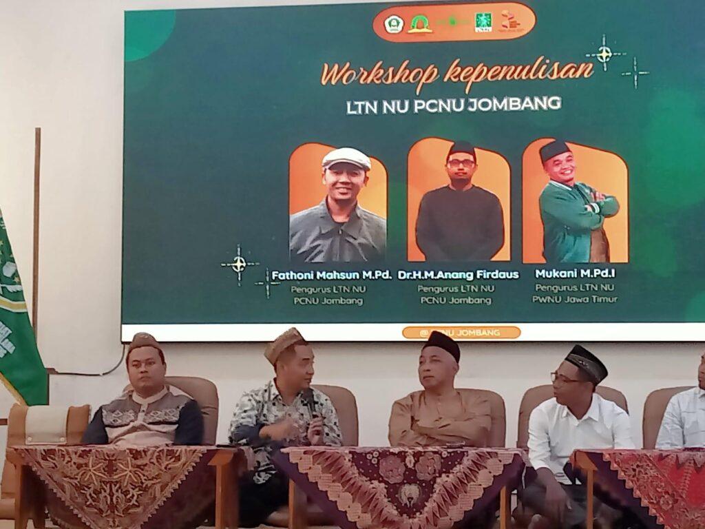 LTN NU Jombang Gelar Workshop Kepenulisan di Ma’had Aly, Dorong Santri Berdakwah Bil Qalam
