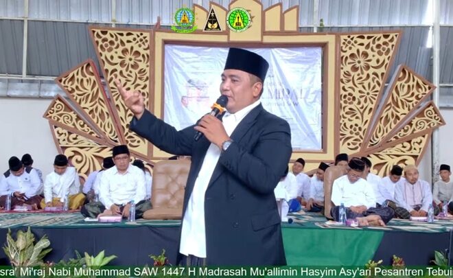 Di Hadapan Santri Muallimin KH. Nur Muhammad Habibillah Ungkap 2 Dimensi Kehidupan