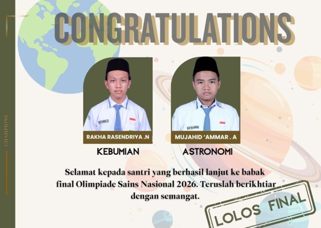 Dua Santri Trensains Tebuireng Lolos ke Final OSN 2026
